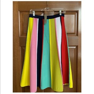 J. Crew Striped Flare Sweater Skirt (NWT)